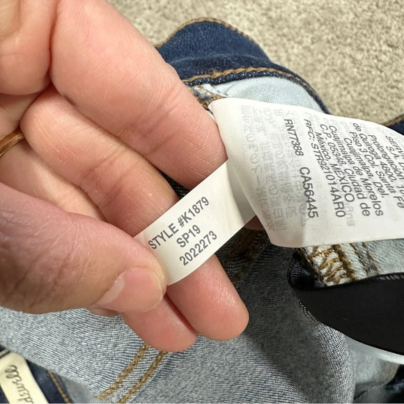 Madewell Roadtripper Jeans Skinny Leg High-Rise Blue Plus Size 37P - Picture 12 of 16